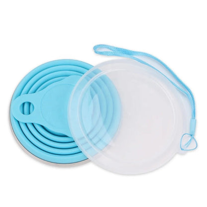 Silcone Foldable Travel Cup Glass with Lid