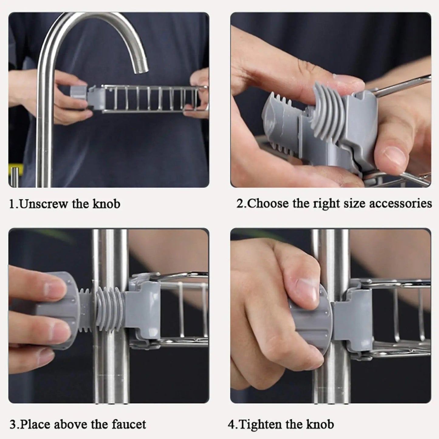 Stainless Steel Kitchen Faucet Rack