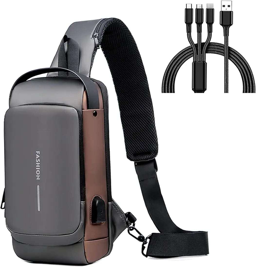 Anti-theft USB Charging Crossbody Bag