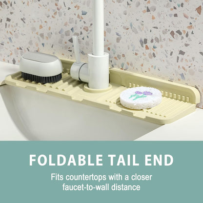 Silicon Faucet Mat, Sink Organizer