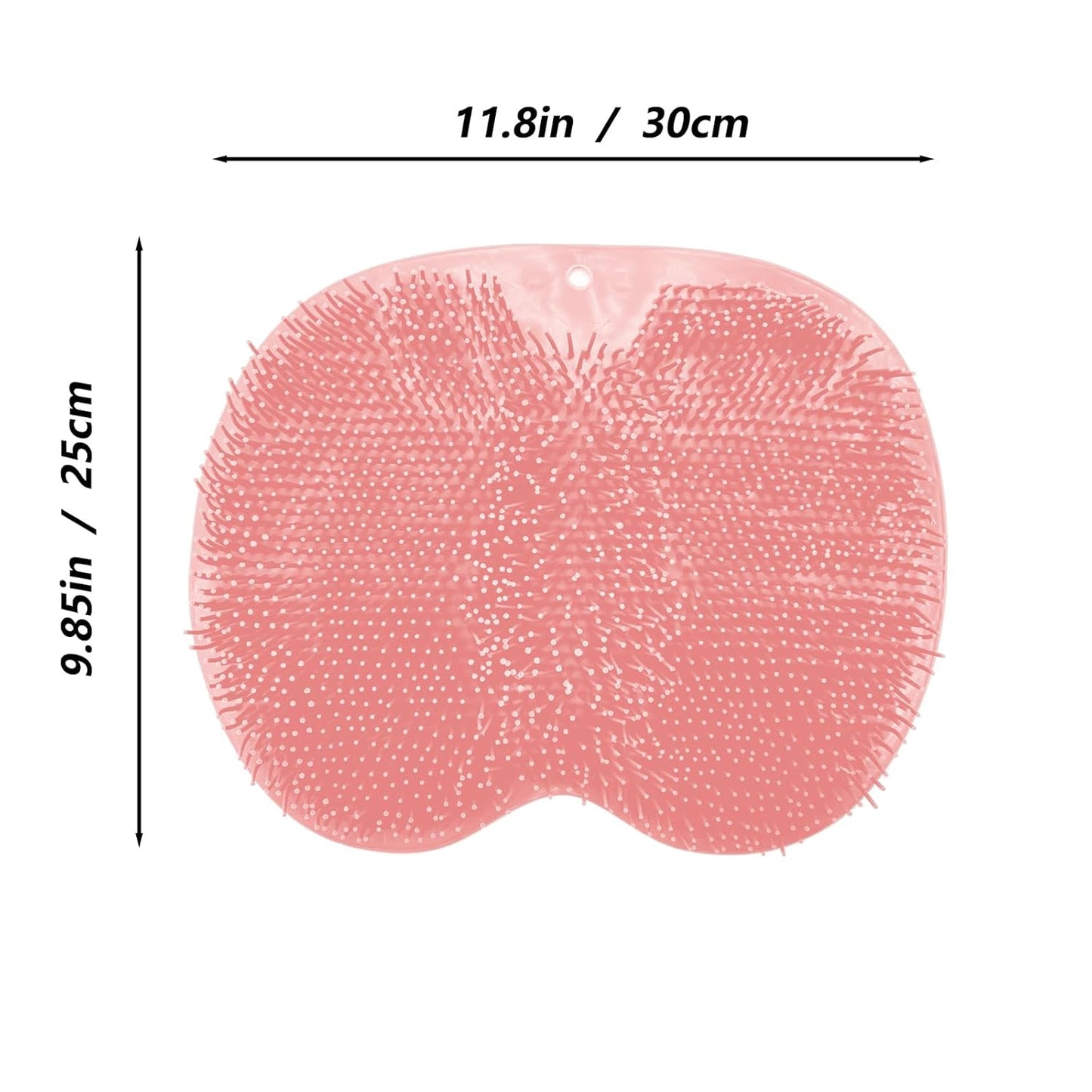 Shower Massage Scrubber, Non-Slip Bath Mat for Bathroom, Back Massage Brush