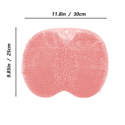 Shower Massage Scrubber, Non-Slip Bath Mat for Bathroom, Back Massage Brush