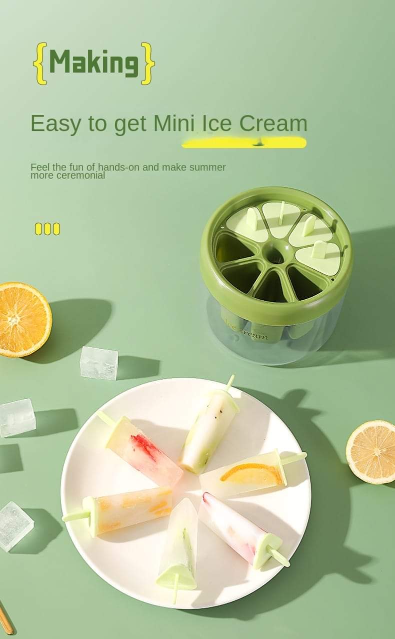 Ice-cream Popsicles 8 Grids Mold