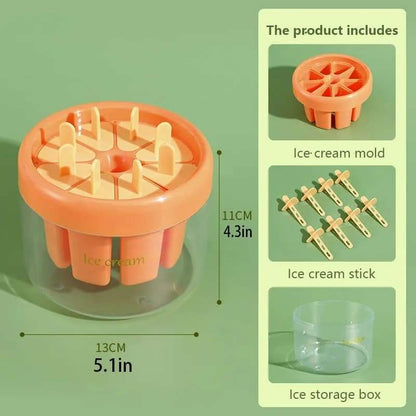Ice-cream Popsicles 8 Grids Mold
