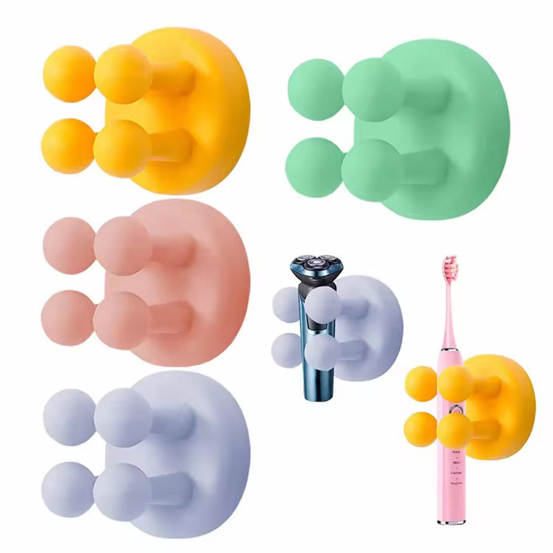 Multipupose WaterProof Self-Adhesive Silicone Wall Hooks (For home, kitchen, office, and bathroom)