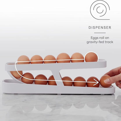 Egg Rolling Tray, Organizer Egg Dispenser