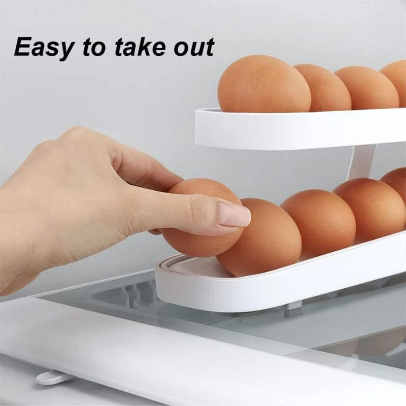 Egg Rolling Tray, Organizer Egg Dispenser